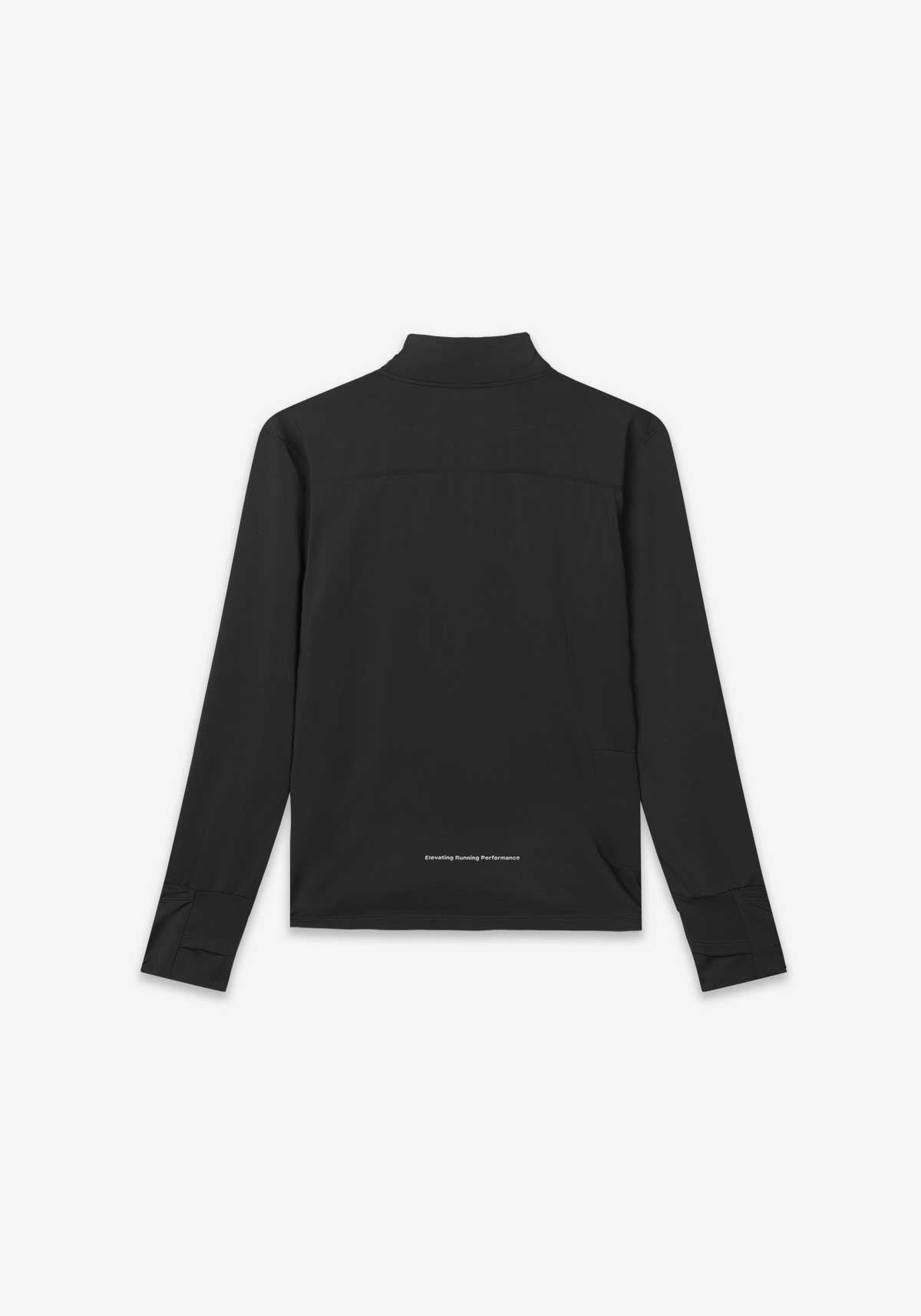 DOXA RUN ApS MNS THERMAL HALF ZIP Tee LS Black 02