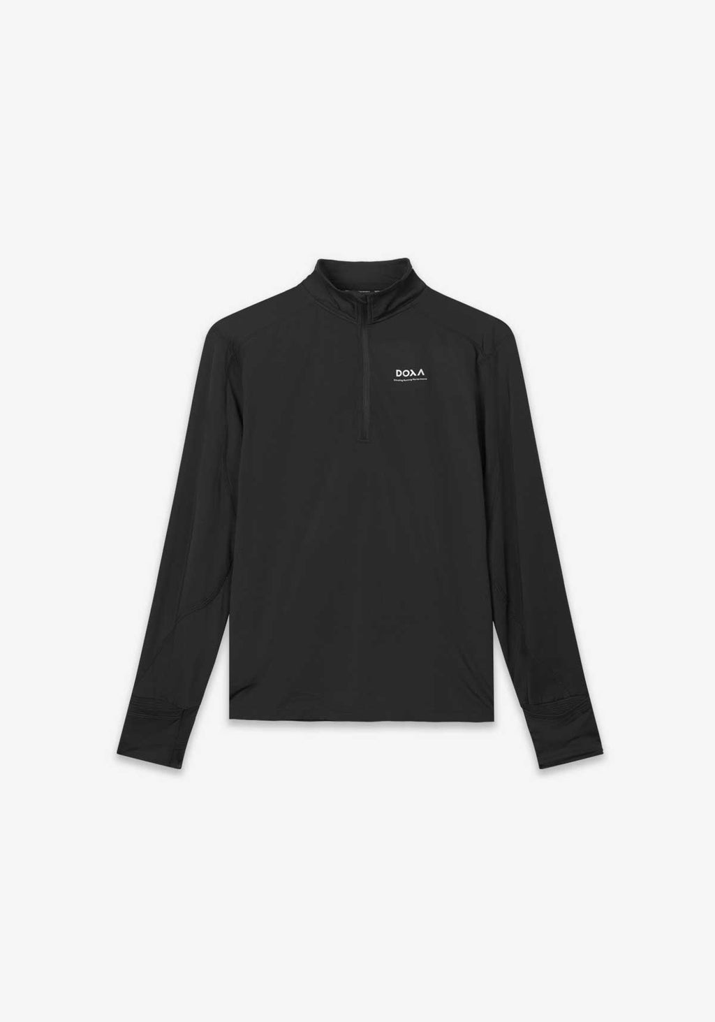 DOXA RUN ApS MNS THERMAL HALF ZIP Tee LS Black 02