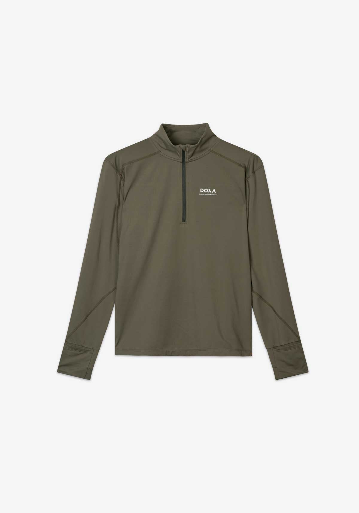 DOXA RUN ApS MNS THERMAL HALF ZIP Tee LS Terra 38