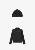 MENS THERMAL HALF ZIP + BEANIE KIT - Black #card-only