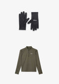 MENS THERMAL HALF ZIP + GLOVES KIT - Terra #card-only
