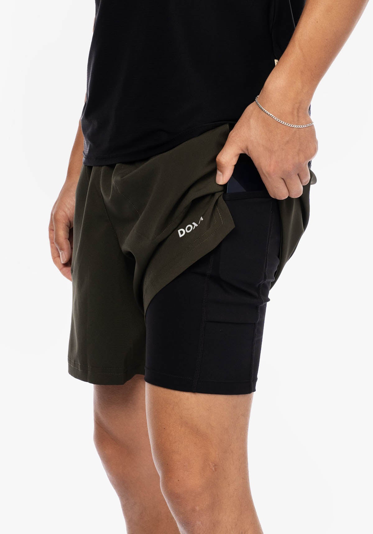 DOXA RUN ApS MNS RERUN 2-1 SHORTS 5" Shorts Forest 28