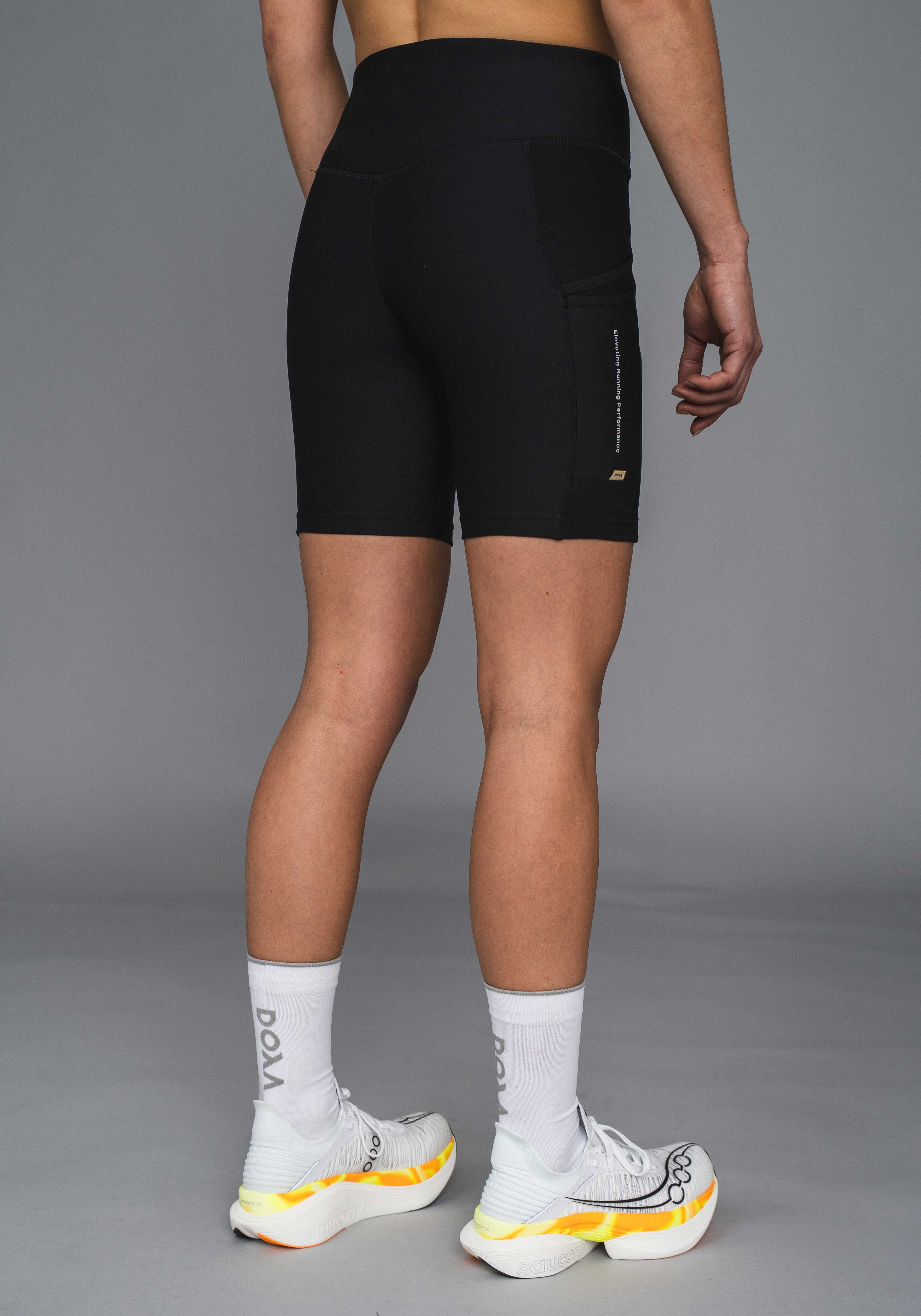 DOXA Run WNS RERUN HALF TIGHTS 8¨ Tights Black 02