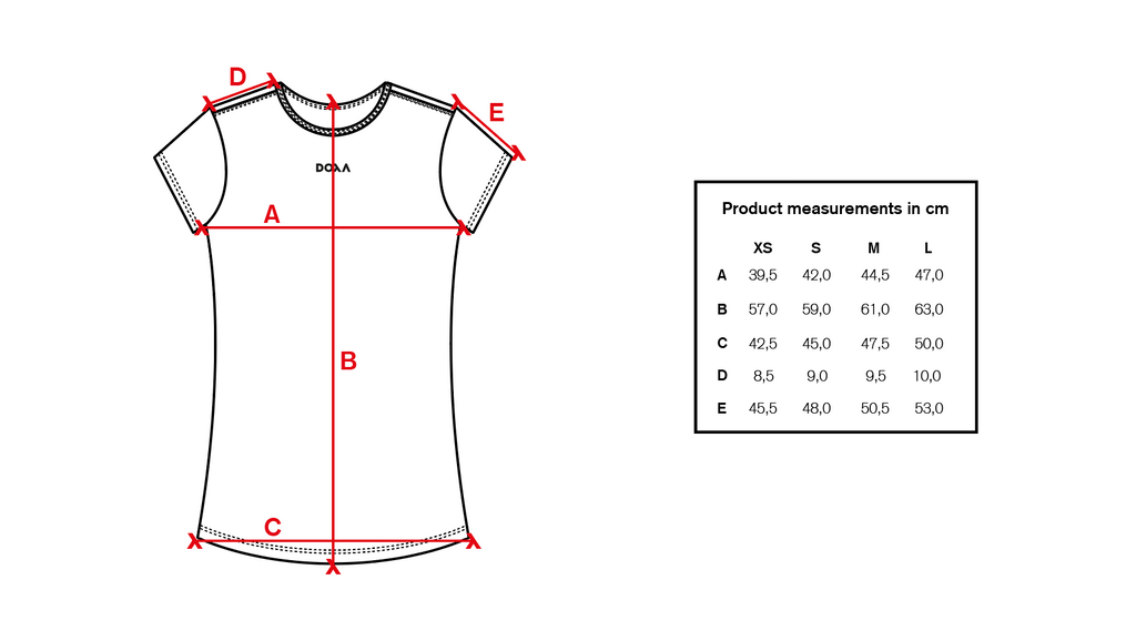 DOXA RUN ApS Womens Tara Tee Tee SS Cypress 36